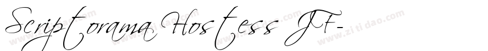 Scriptorama Hostess JF字体转换